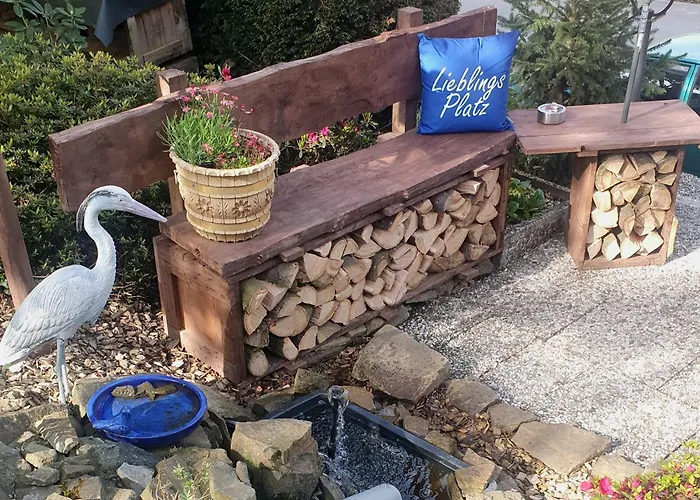 Frankes Mit Garten Und Pool, 6 Einzelbetten, Parkplatz דירה