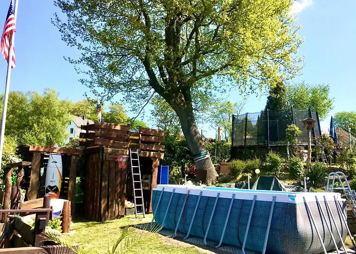 Frankes Mit Garten Und Pool, 6 Einzelbetten, Parkplatz *